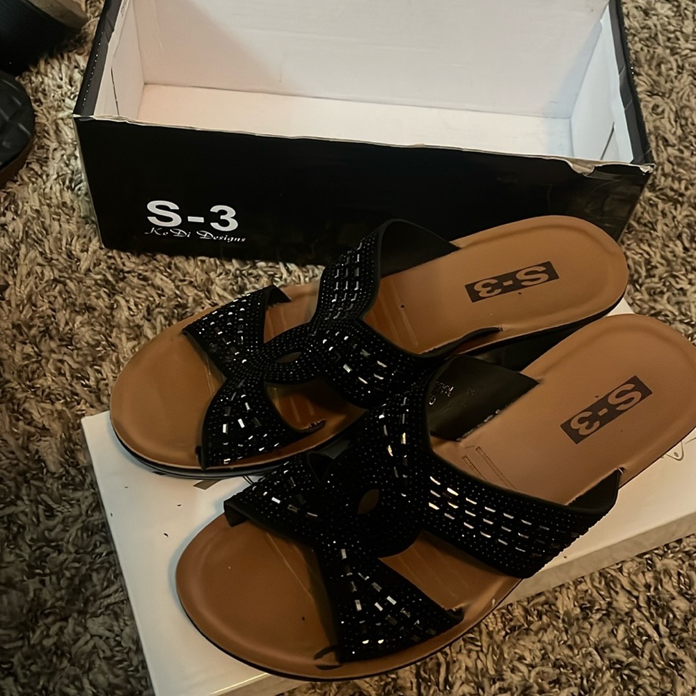 Ke Di Designs Flats, Color Black, Size 7